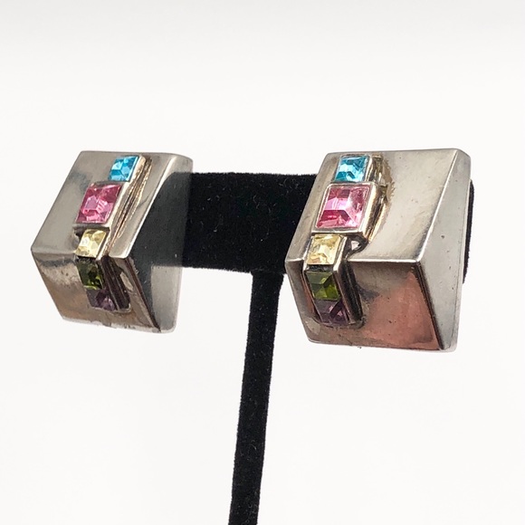 Vintage Givenchy Rhinestone Haute Couture Earrings - Picture 5 of 9